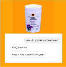 Load image into Gallery viewer, Aluminum Free Vegan Deodorant is